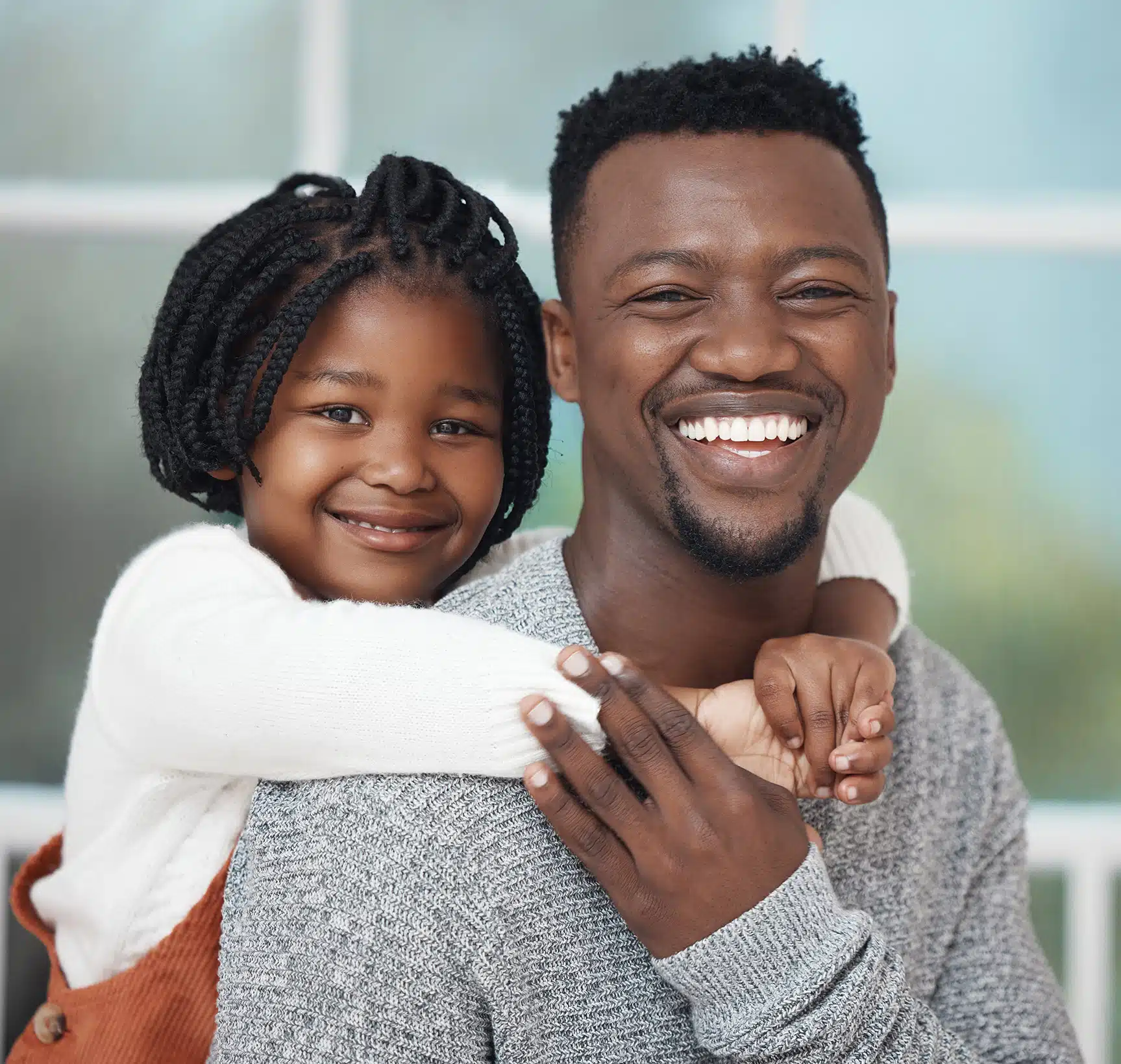 Father and daughter happy with their general dental care at Stephan Family Dental in Westerville OH